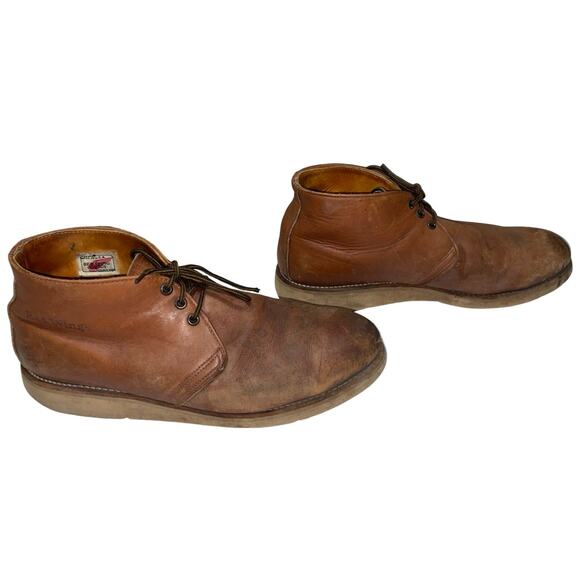 Red Wing Shoes Brown Leather Chukka Boots     Size: 13D - Picture 3 of 8
